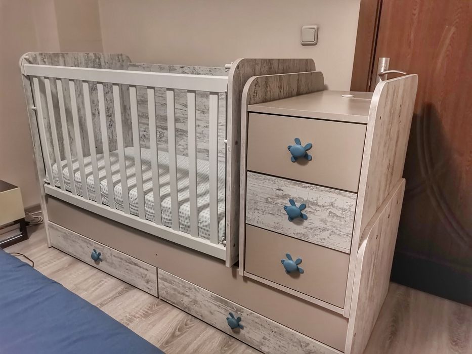 Бебешко легло люлка Флоренция 60X120 СМ кошара с матрак