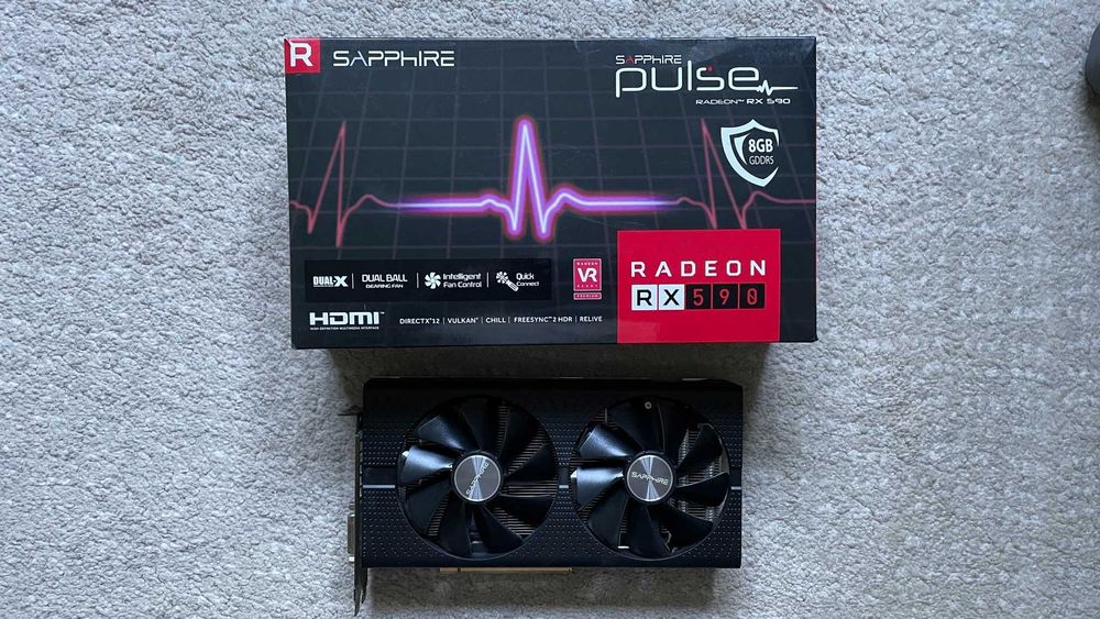 Placa video sapphire pulse radeon rx 590 8g