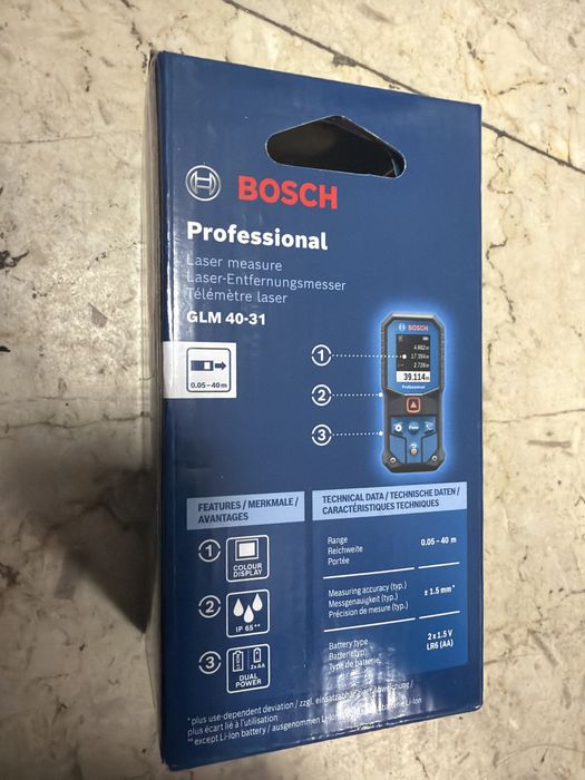 Telemetru bosch professional GLM 40-31 nou sigilat original