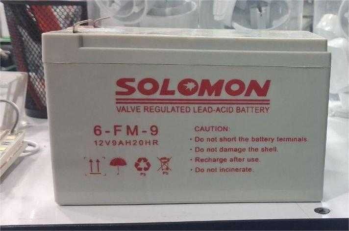 Akkumulyator 12V 5Ah / 8Ah / 9Ah SOLOMON – UPS