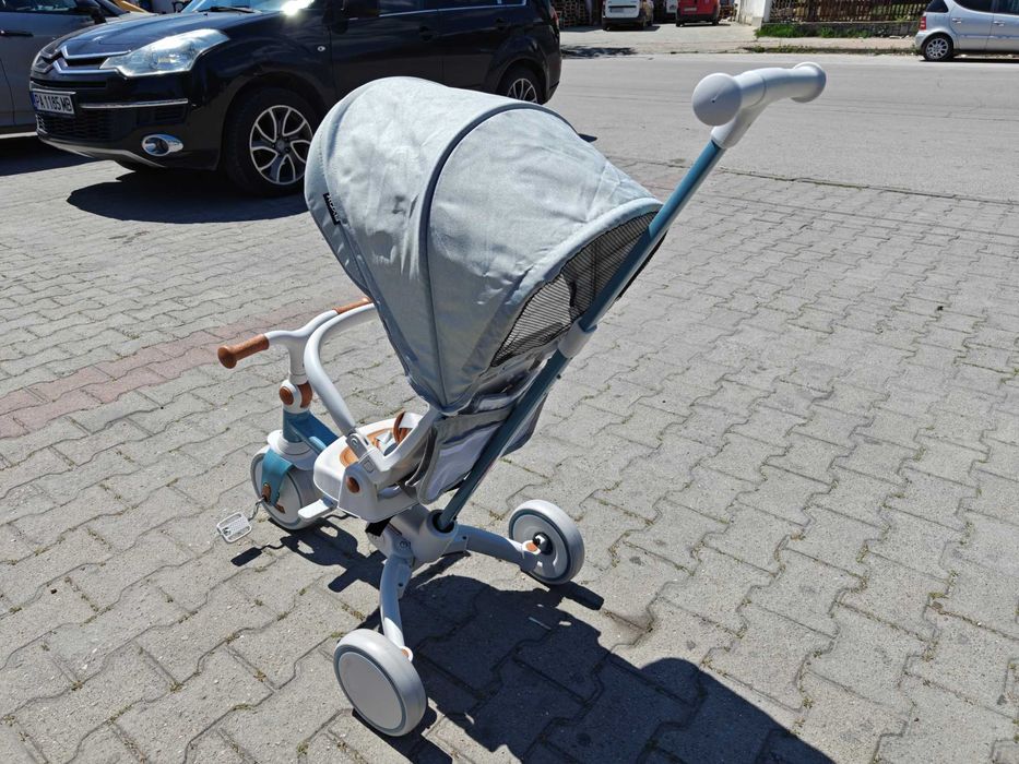 BYOX Детска триколка COMPACTO 4в1 син