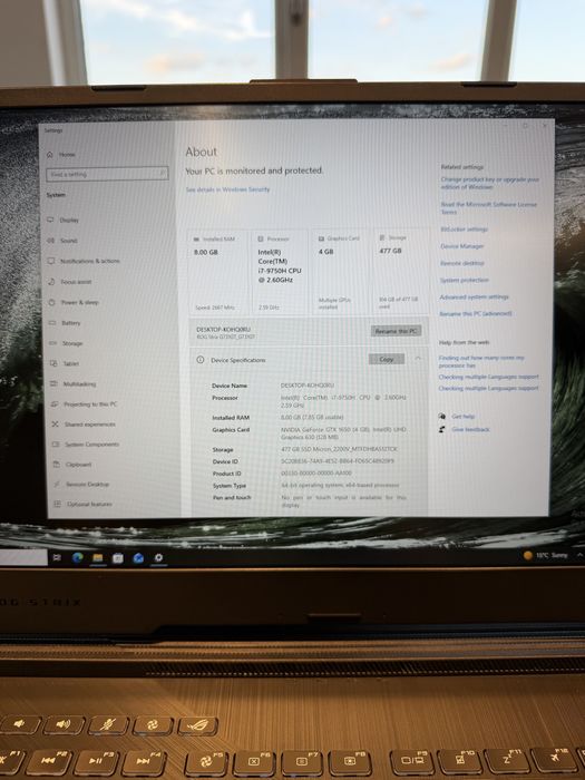 Laptop Gaming Asus Rog Strix G731GT