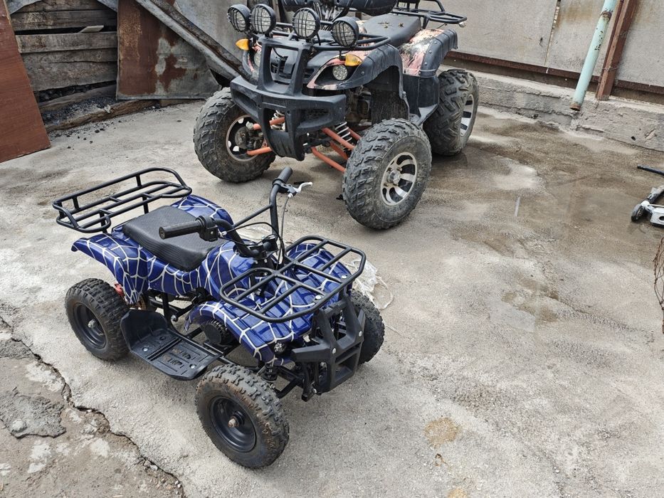 Детский квадроцикл Atv 49cc (синий)