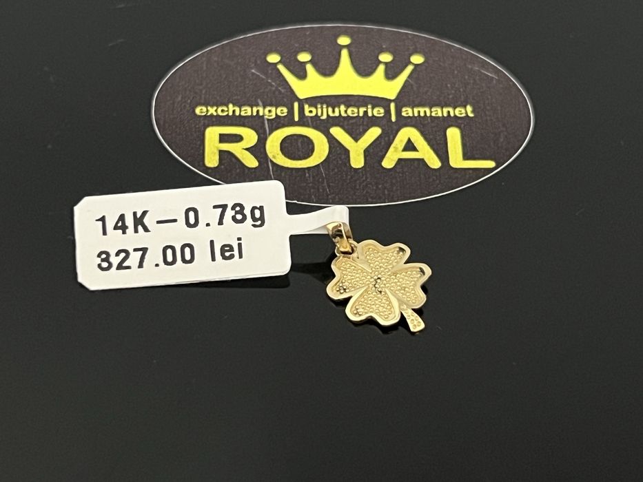 Bijuteria Royal CB : Pandant aur 14k 585  0,73 gr