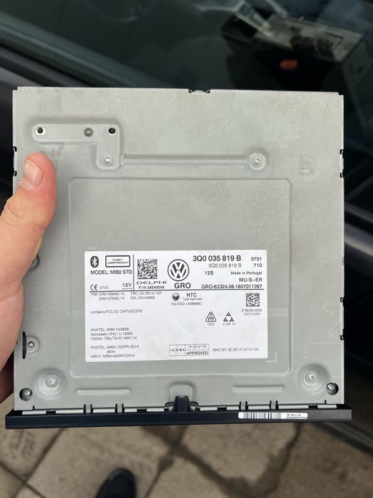 Юнит медия MIB2 с CarPlay Golf 7 Passat B8