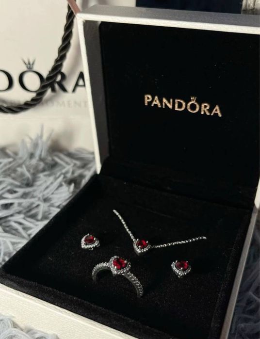 Скидка! Pandora фулл - комплекты из серебра 925 пробы