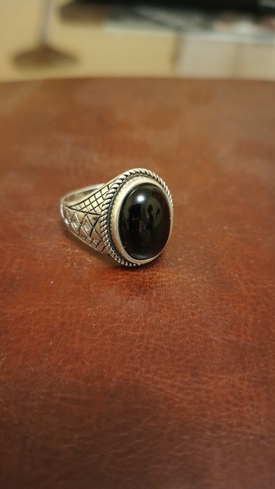 Мъжки стилен сребърен пръстен