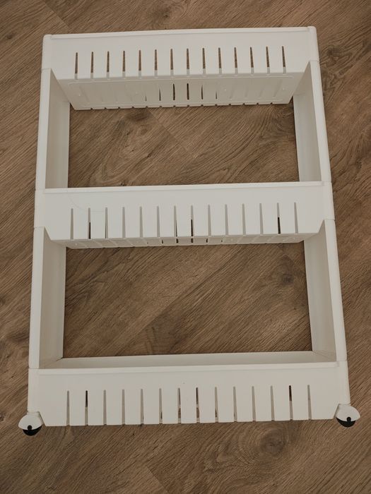 Set divizoare sertare / organizatoare rafturi ALBE plastic