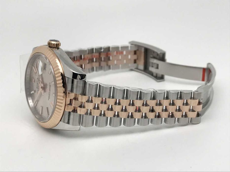 Rolex Datejust 41mm Rose Gold Fluted Bezel Jubilee – реални снимки – наличен по поръчка