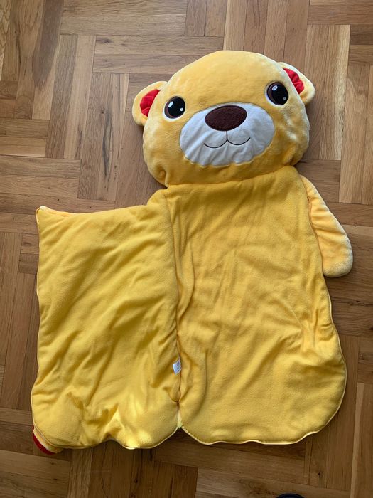 Плюшено бебешко чувалче с цип