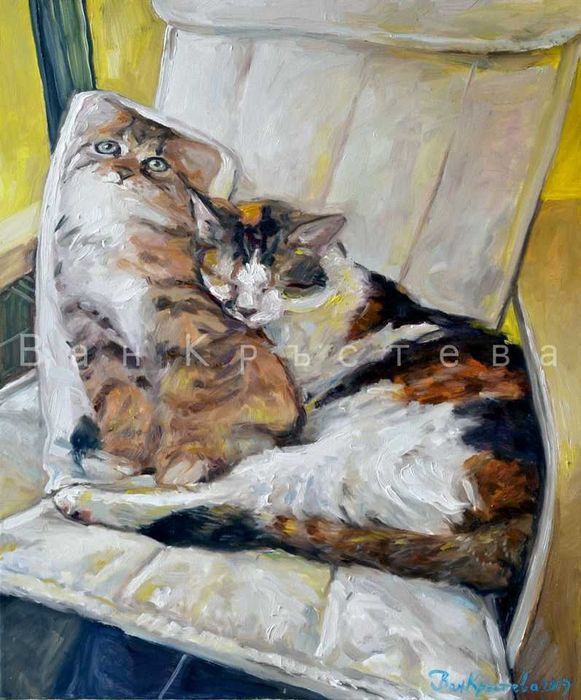 Картина с коте "Лале"