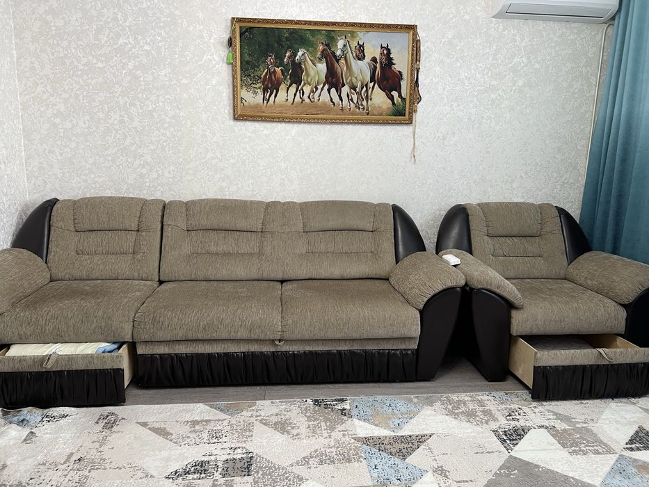 Продам диван и кресло 40000
