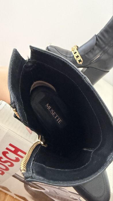 Botine Negre Musette - Marimea 35