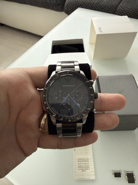 Ceas EMPORIO ARMANI >full set : cutie /acte /certificat autenticitate)