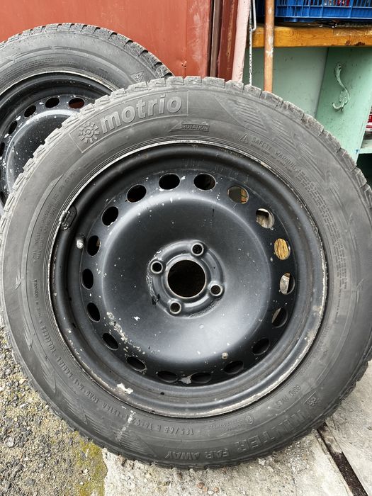 Jante logan 2  4x100 cu anvelope de fabrica  185 65 15