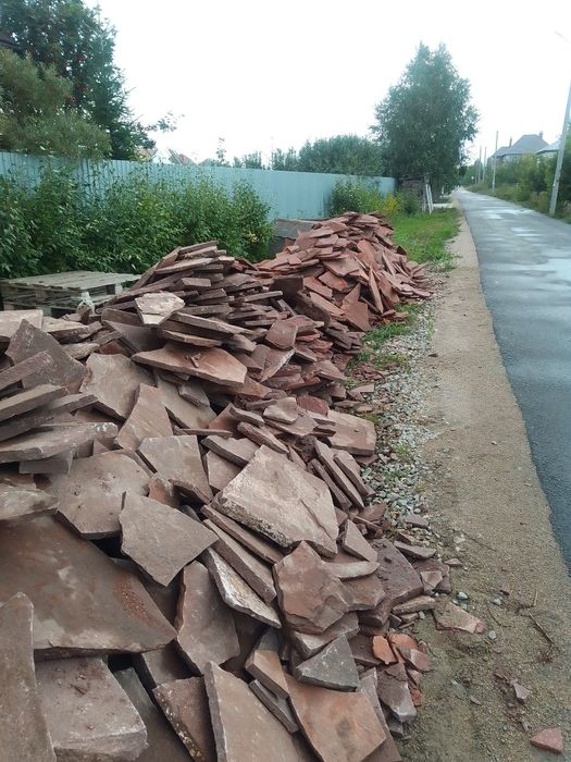 Камень песчаник красный