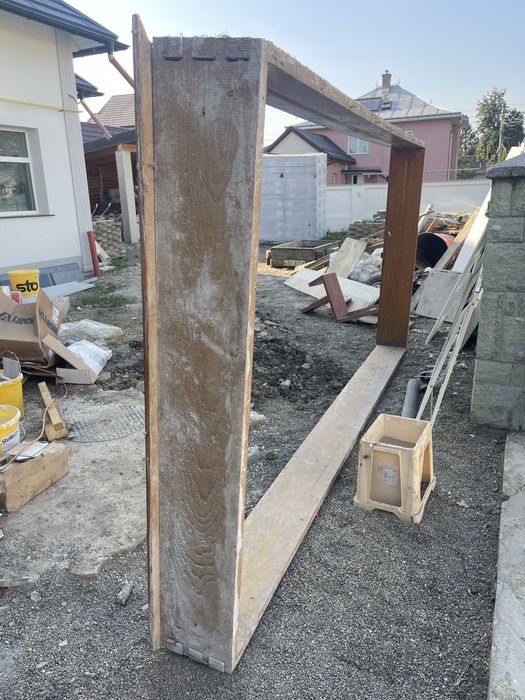 Rama cu sase usi glisanta din lemn masiv (brad)