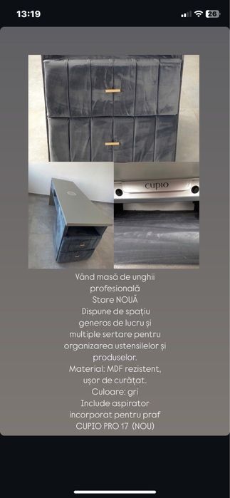 Masă profesională manichiură