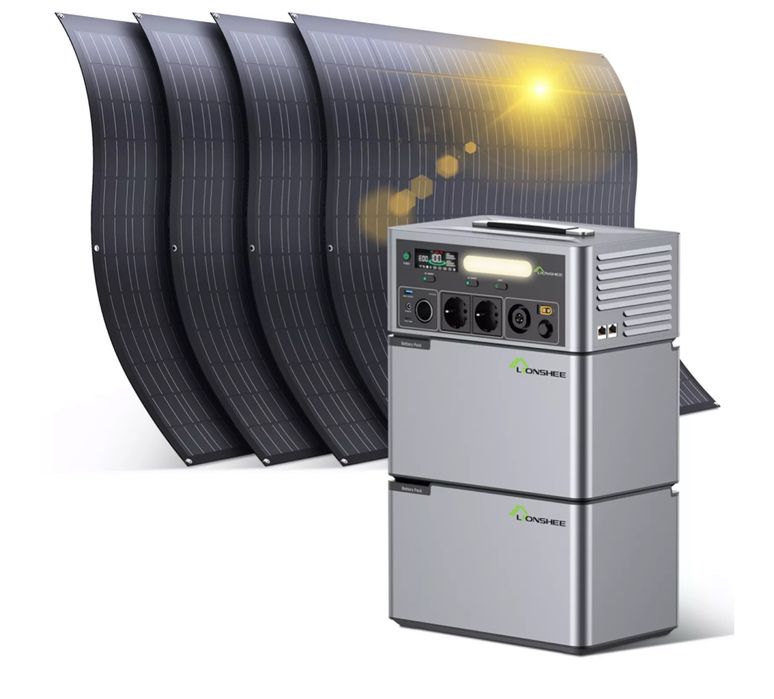 ПОСЛЕДНА! Резервно захранване -2500W соларна станция, мобилен инвертор