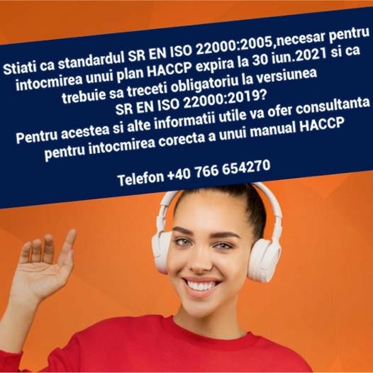 Consultant HACCP si siguranta alimentelor