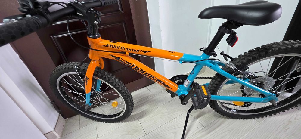 Bicicletă copii Pegas Mini Drumeț 20 – Portocaliu/Turcoaz