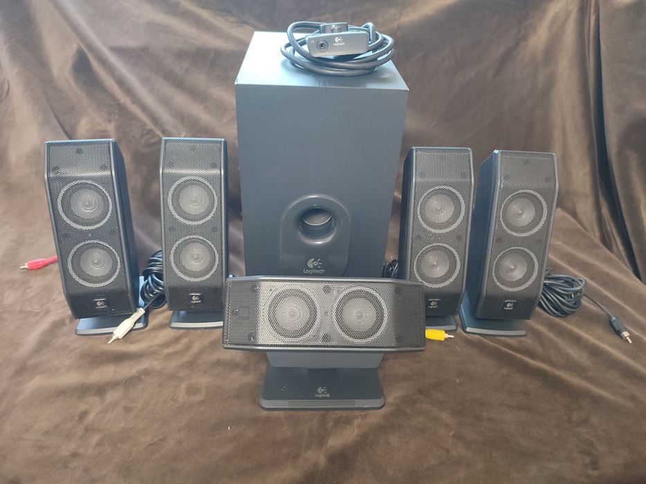 Sistem Audio 5.1 Logitech X-540 - 70W RMS (Stare Excelentă, Sunet Surround)