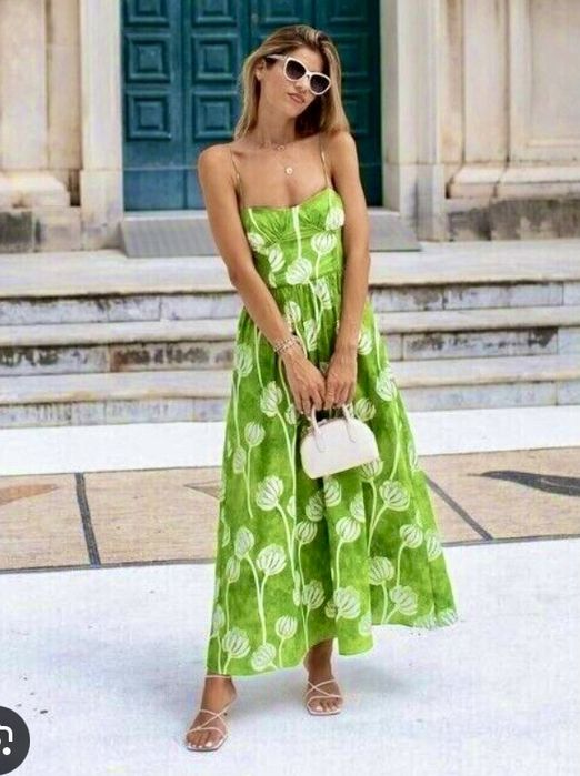 Rochie Zara din bumbac, măsura M, model corset