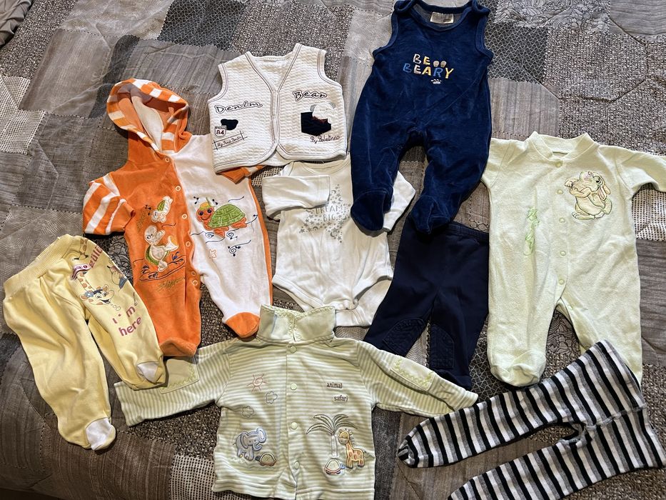 Бебешки дрешки за момче 0-3 м