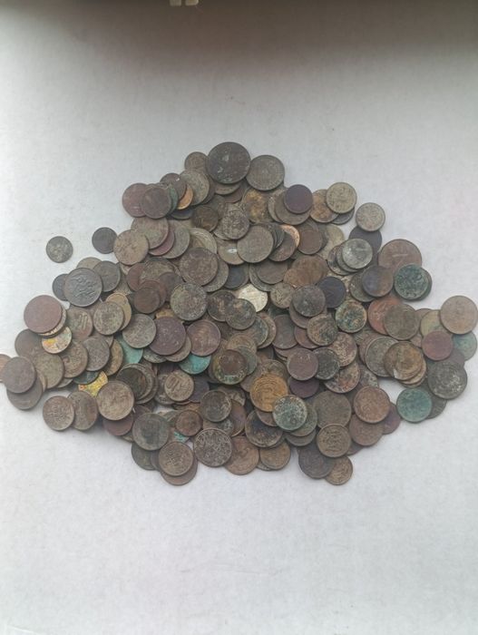 Лот от 348 бр ,стари идуги Български монети
