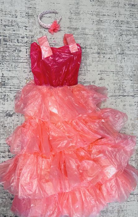 Продам самодельное платье из пакета