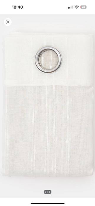 Perdea Sinsay alba 260 x 140 cm