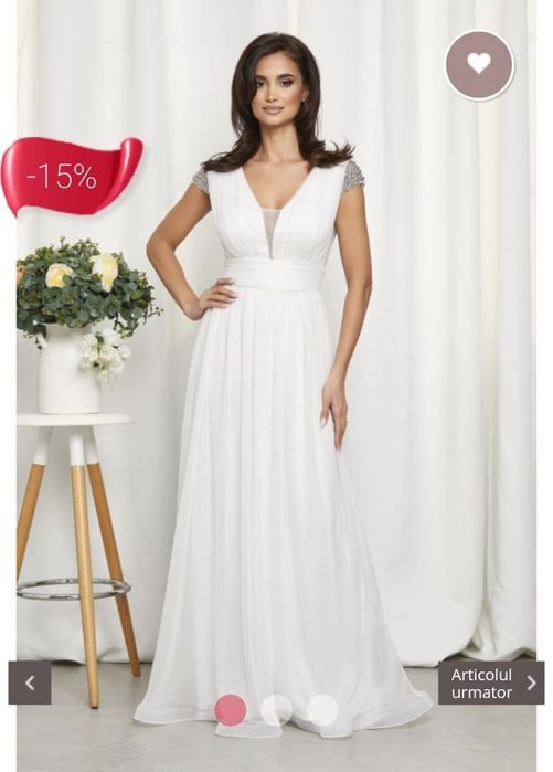 Rochie Florence albă