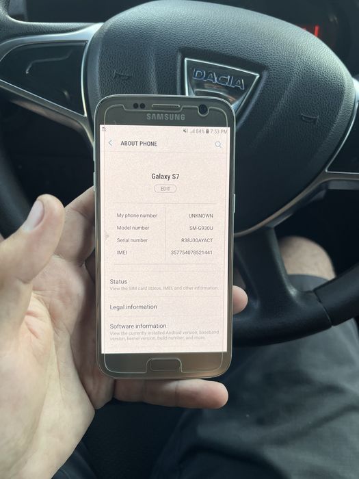 Samsung Galaxy S7 – Impecabil, ca nou | 4 GB RAM | 32 GB |  folie | Funcționează perfect