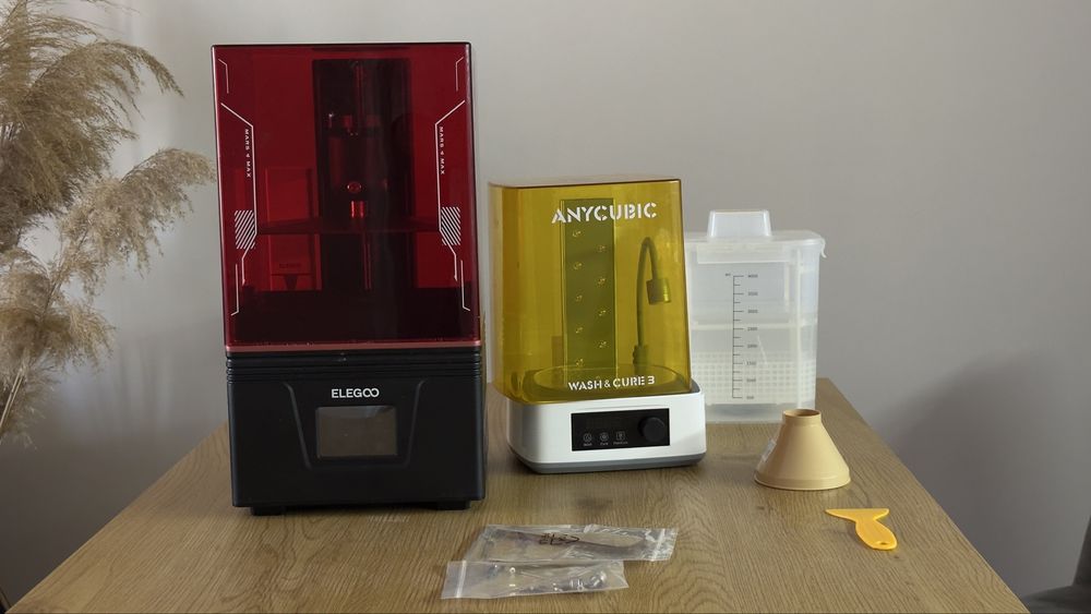 3D принтер Elegoo Mars 4 Max + Anycubic Wash & Cure 3 – почти нов комплект