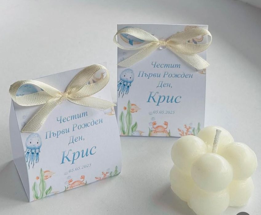 Подаръци за гости-кръщене,погача,рожден ден,сватба / Тейбъл картички