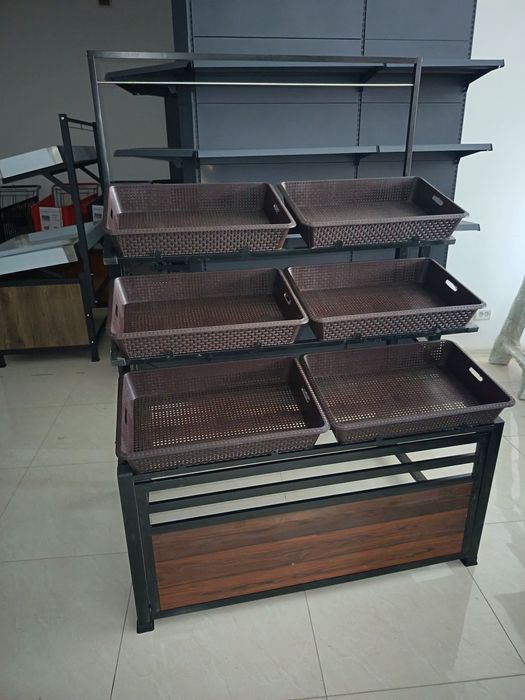 Металлический стеллажи для магазина, сборный-разборный конструкции