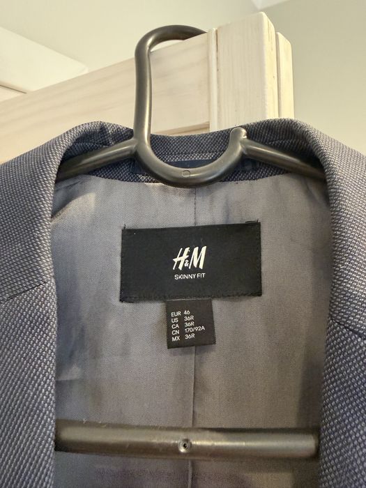 Пиджак H&M синего цвета