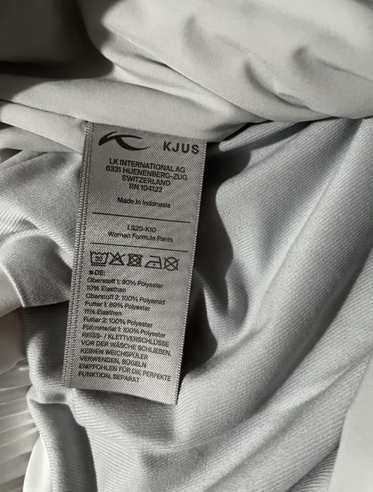 Pantaloni ski Kjus albi pantalon schi snowboard alb dama 44 / L - XL