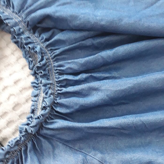 Superoferta!Rochita din bumbac,,imitatie jeans,mar.universala