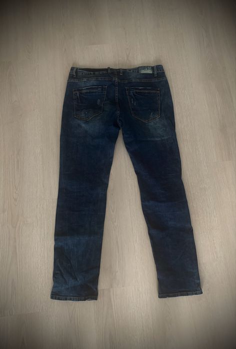 Мъжки тъмно сини дънки ADAM FASHION. Елегантни еластични и уфобни