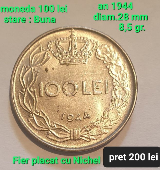 Monezi 500 lei/argint si 100 lei