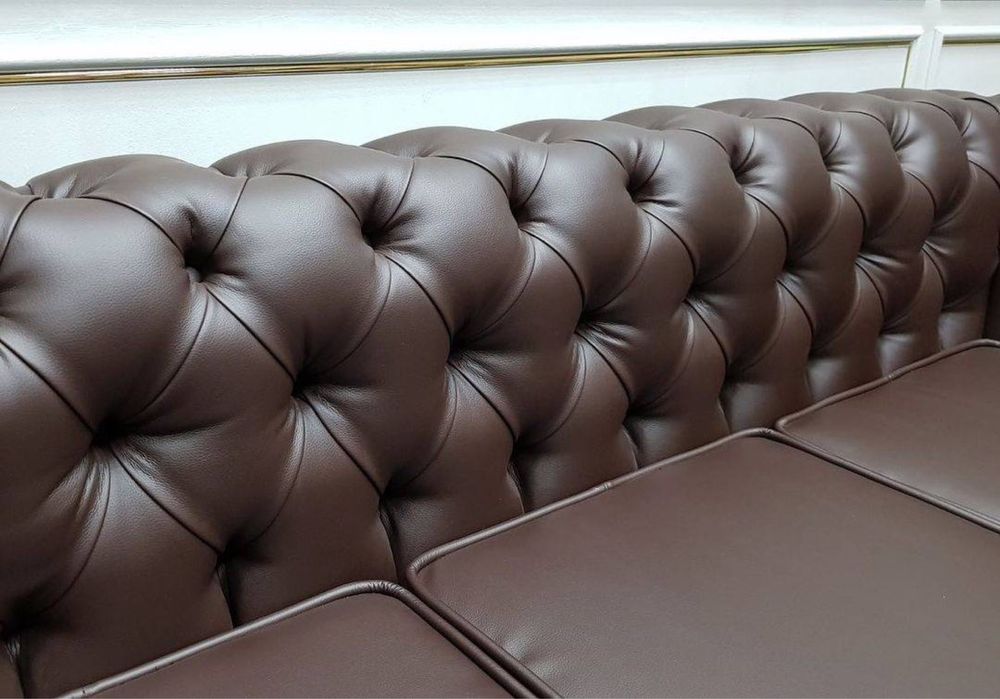 Диван Честер кожанный