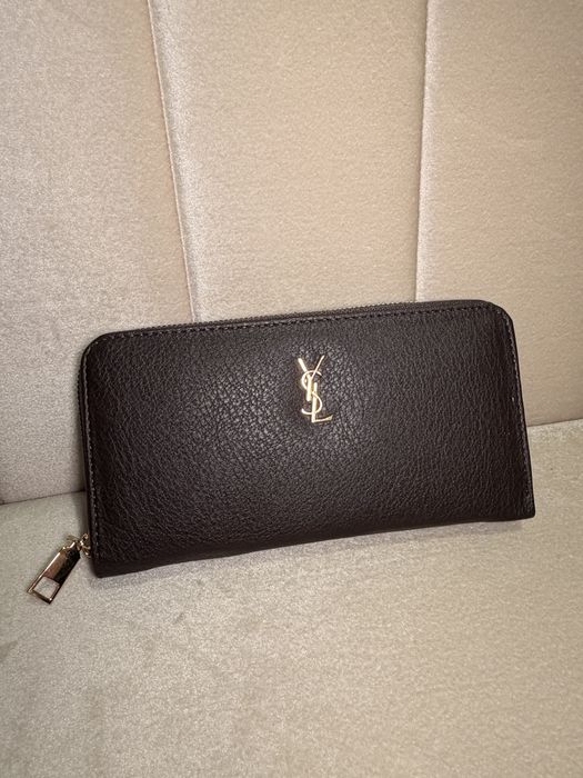 Portofel Yves Saint Laurent- negru-maro