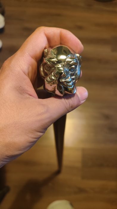 Бастун ( месинг и дърво )