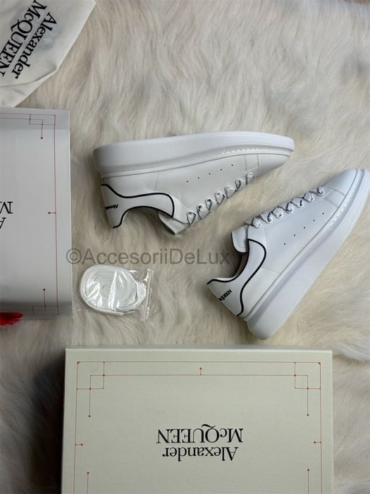 Alexander McQueen White/White Black Full Box Verificare Colet 36-45