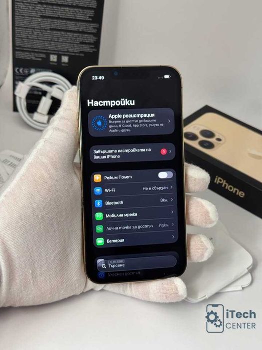 iPhone 13 Pro, 256GB, Gold, 100% батерия, КАТО НОВ, ГАРАНЦИЯ!