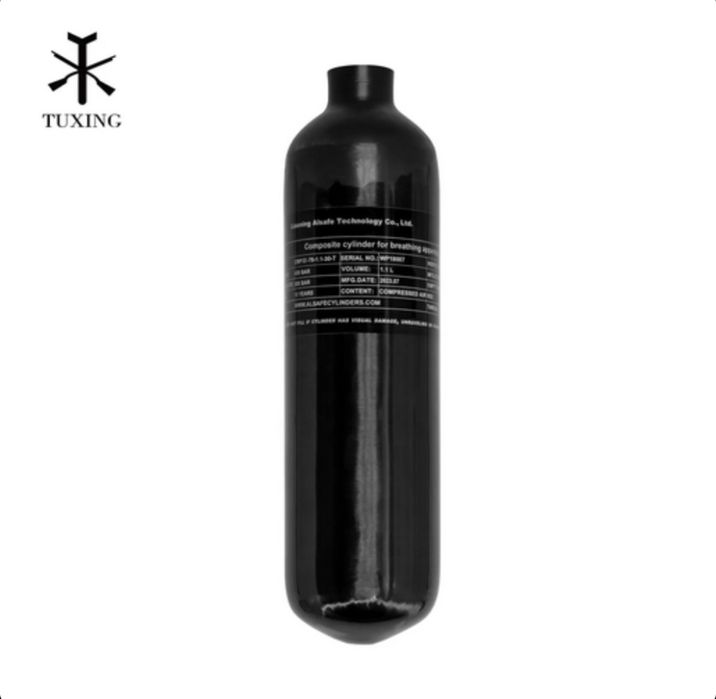 Карбонова бутилка 1.1L 300BAR Tuxing PCP