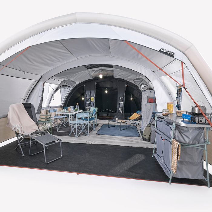 Cort de camping gonflabil 6 persoane 3 - produs resigilat Decathlon