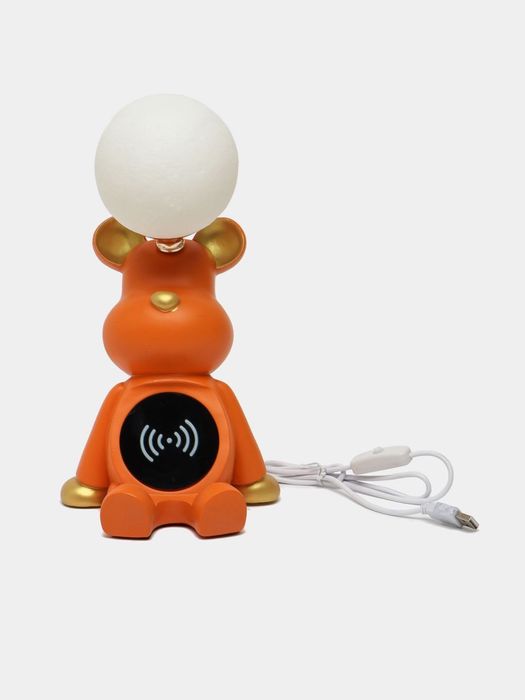 Настольная светильник лампа с беспроводной зарядкой для телефон