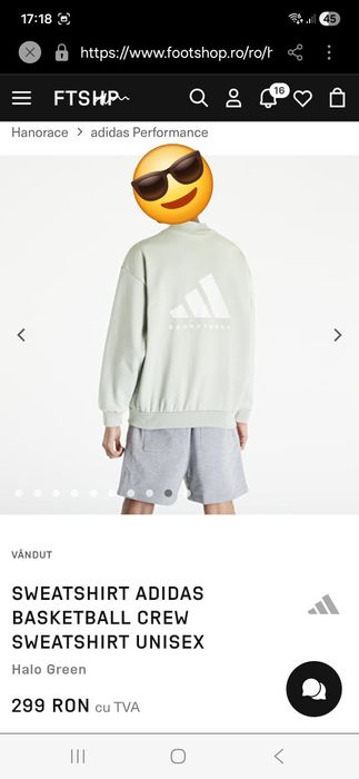 Basketball bluza unisex M-L